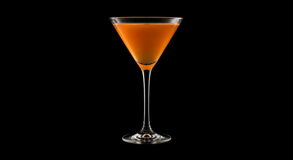 Thriller cocktail on a dark studio background