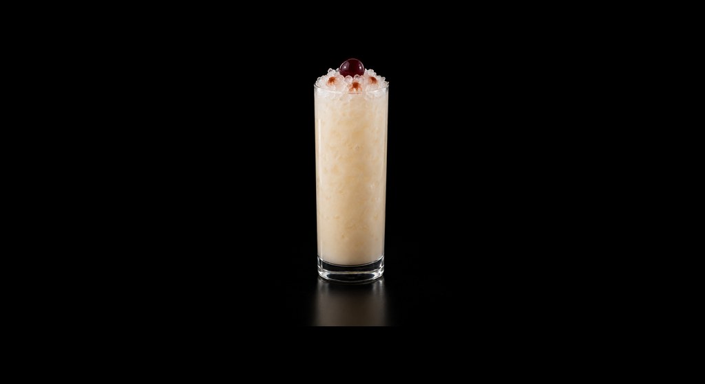 Thunder In Paradise cocktail on a dark studio background