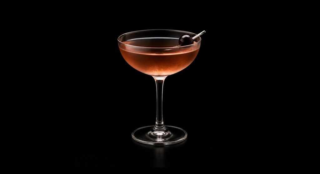Time Release cocktail on a dark studio background