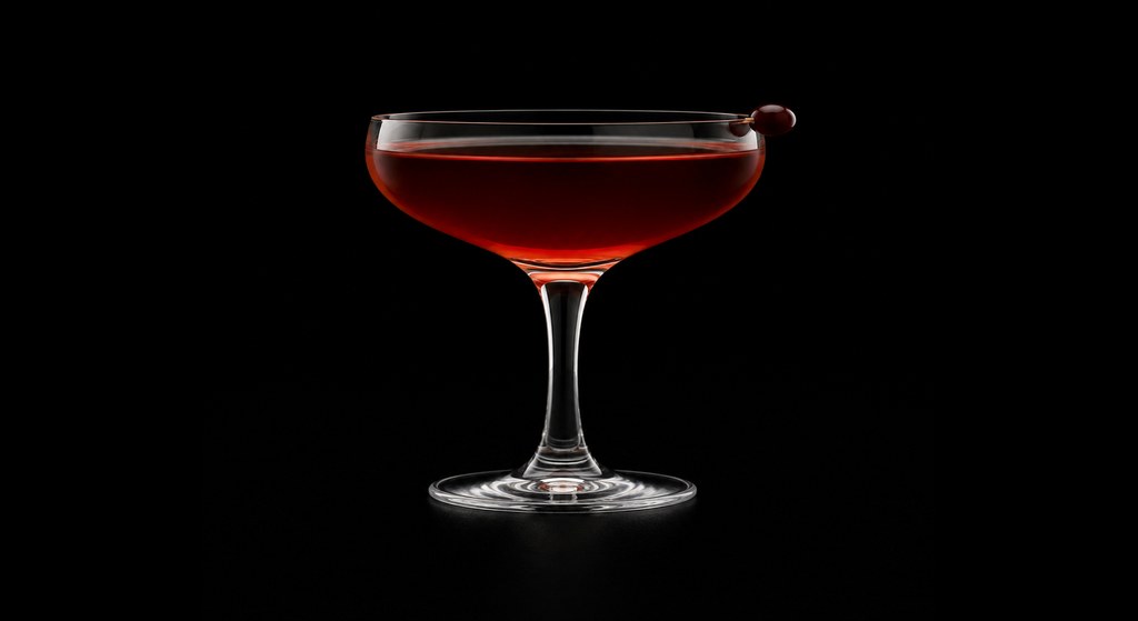 Tinton cocktail on a dark studio background