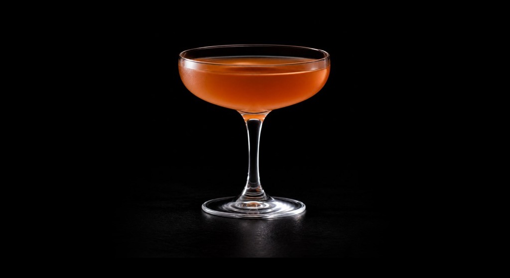 Too Soon? cocktail on a dark studio background