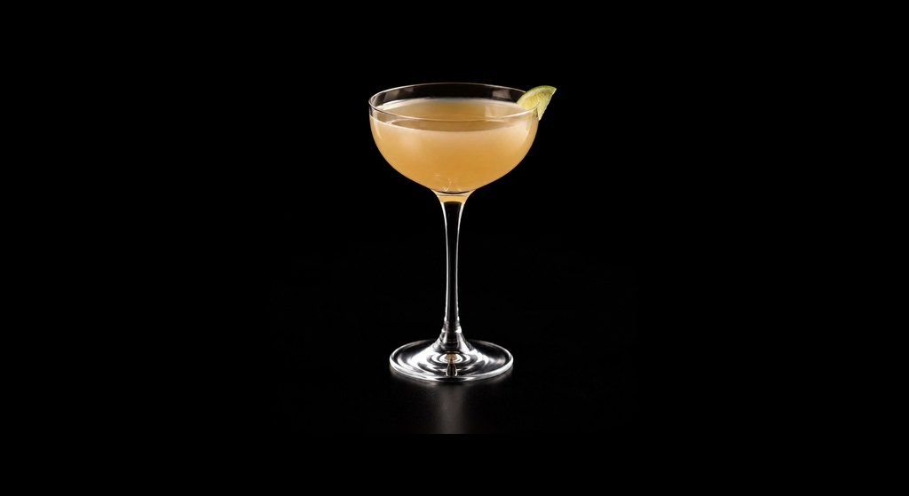 Toreador cocktail on a dark studio background