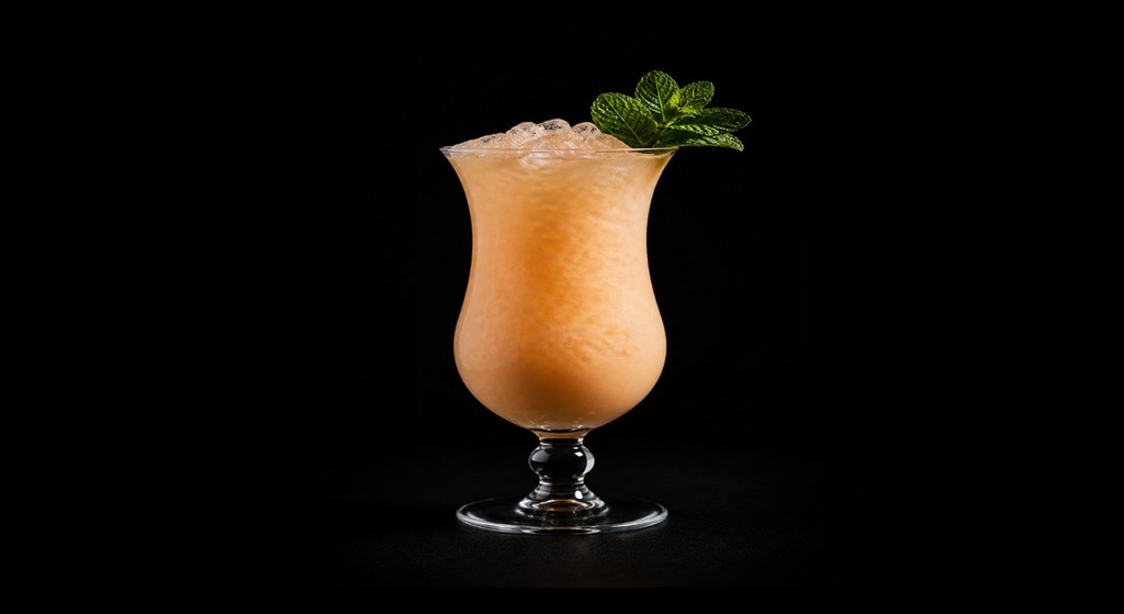 Tunnel Vision cocktail on a dark studio background
