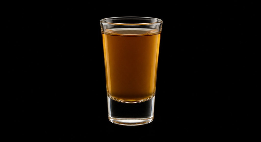 Turkeyball cocktail on a dark studio background