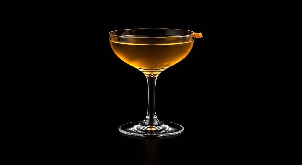 Twelve Miles Out Cocktail cocktail on a dark studio background