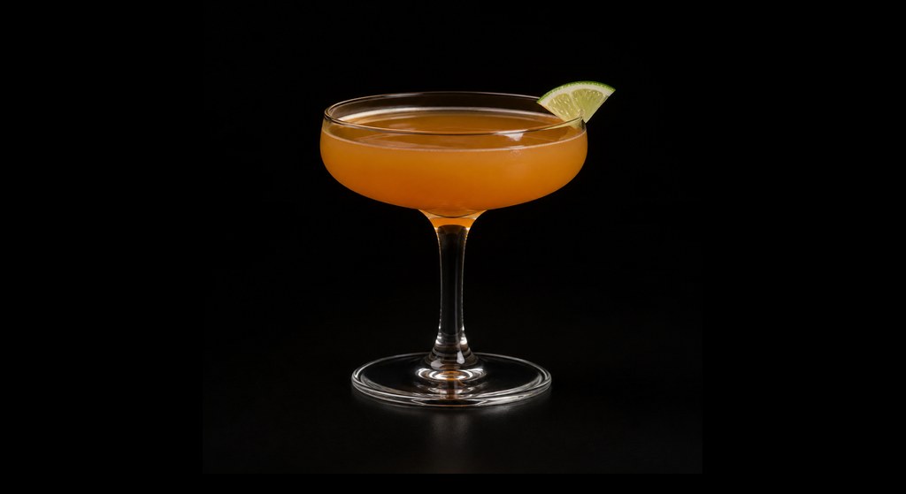 Undead Gentleman cocktail on a dark studio background