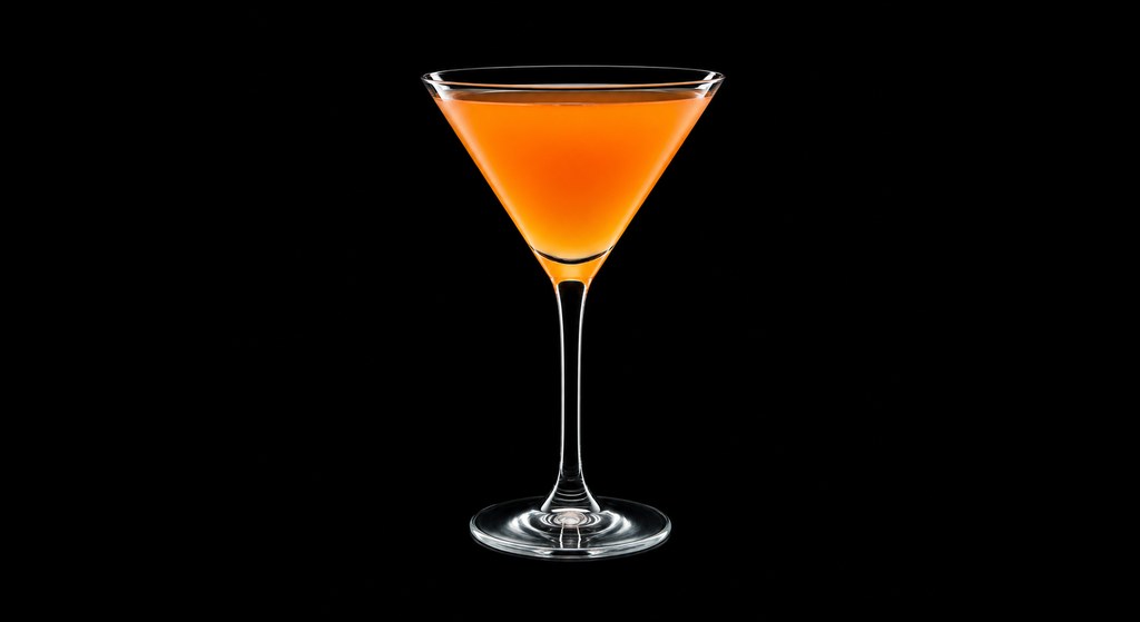 Valencia Cocktail cocktail on a dark studio background