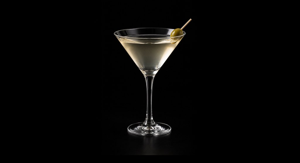 VAR-Tini cocktail on a dark studio background