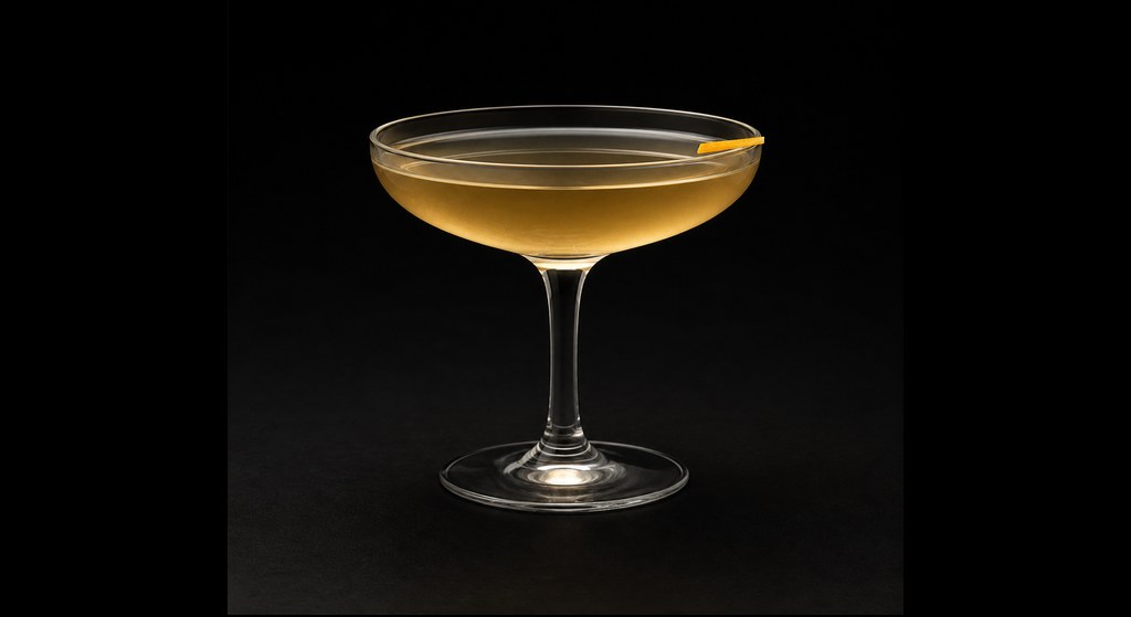 Velvet Threesome cocktail on a dark studio background