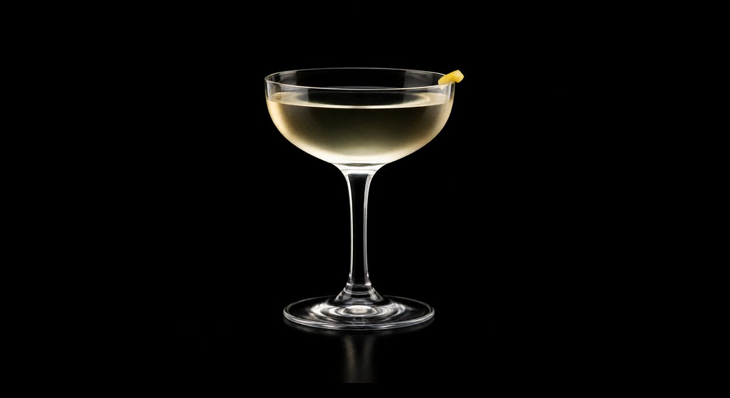 Vermouth Cocktail cocktail on a dark studio background