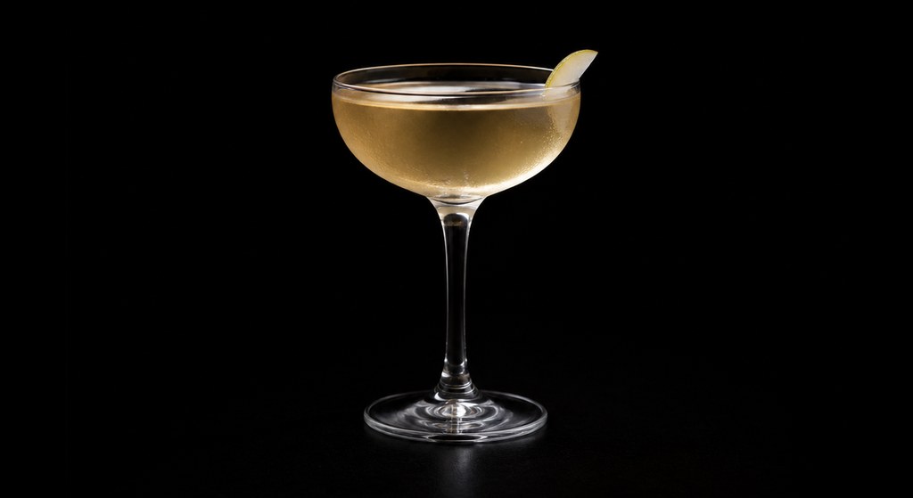 Virginia Dare cocktail on a dark studio background