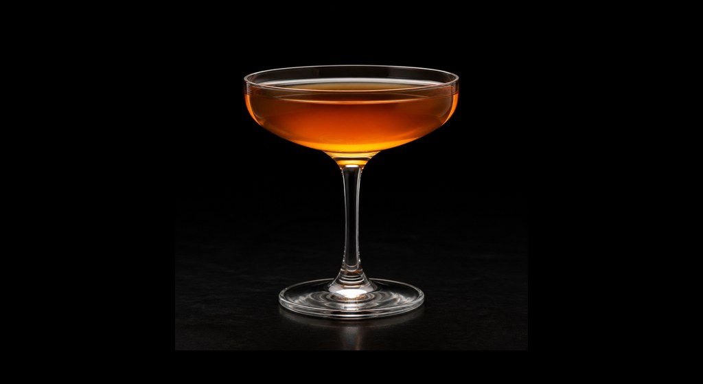 Viriana Bracer cocktail on a dark studio background