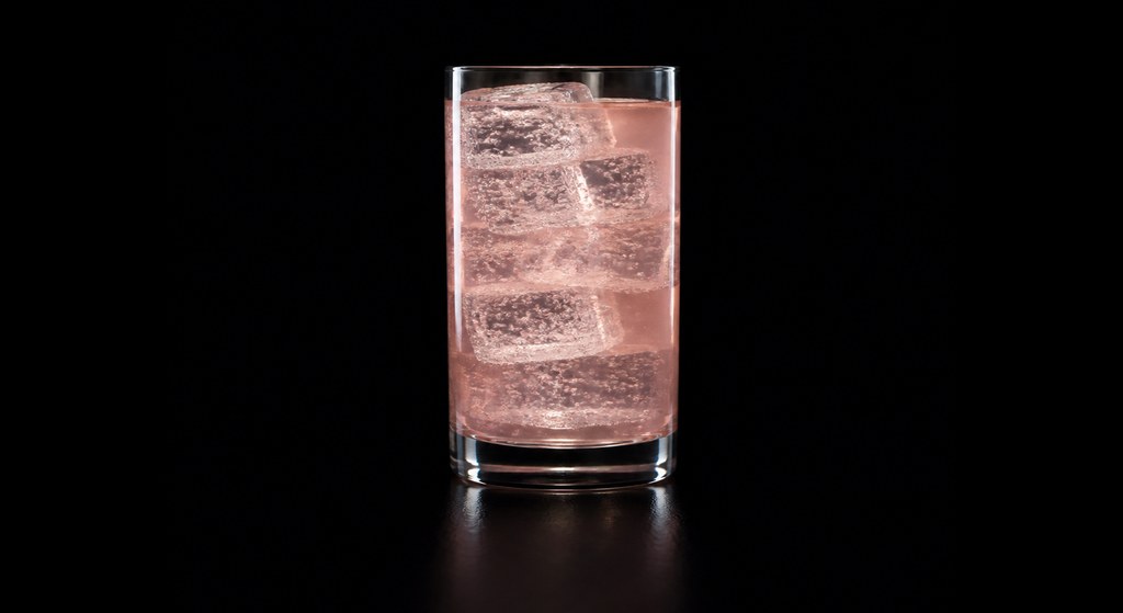 Vodka Russian cocktail on a dark studio background