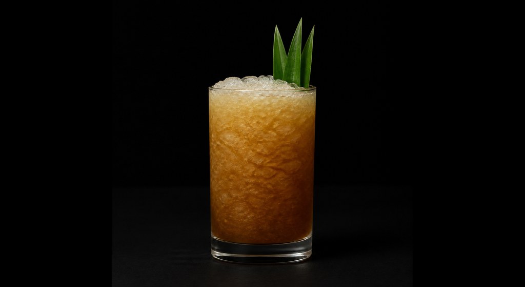 Wipeout cocktail on a dark studio background