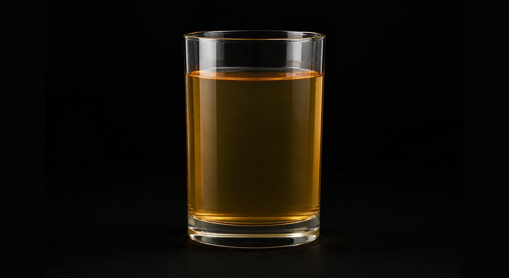 Ziemes Martini Apfelsaft cocktail on a dark studio background