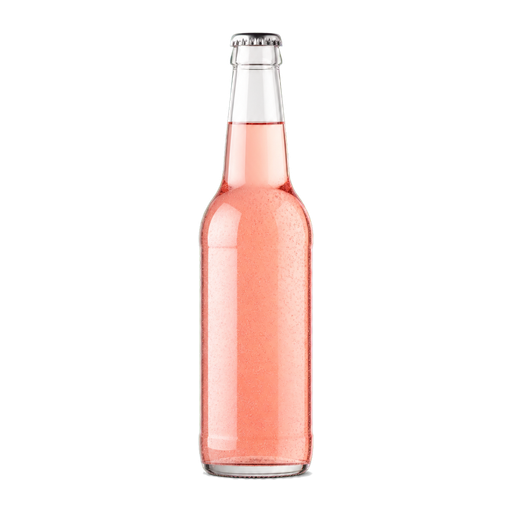 Berry-citrus soda cocktail ingredient on a transparent background