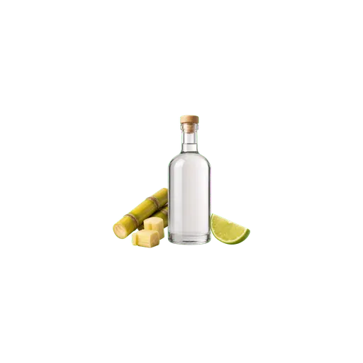 Cachaça cocktail ingredient on a transparent background
