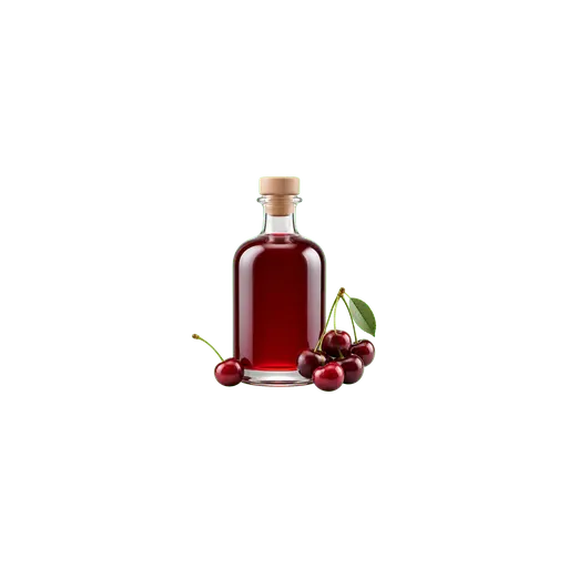 Cherry liqueur cocktail ingredient on a transparent background
