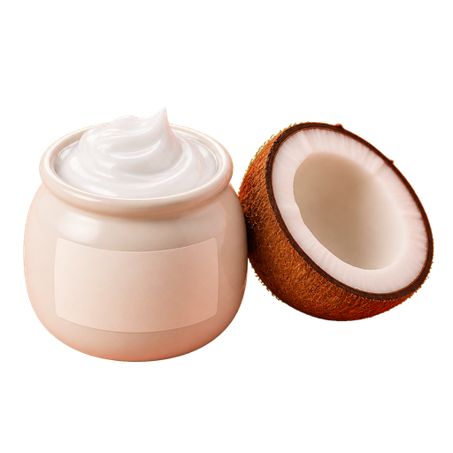Coconut Cream cocktail ingredient on a transparent background
