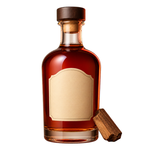 Cognac cocktail ingredient on a transparent background