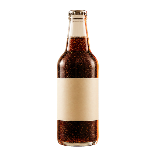 Cola cocktail ingredient on a transparent background