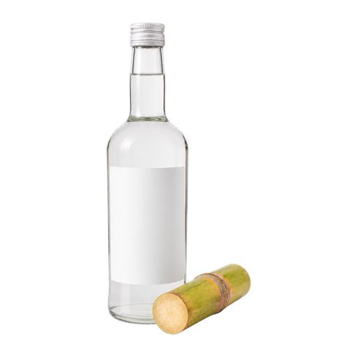 Cuban aguardiente cocktail ingredient on a transparent background