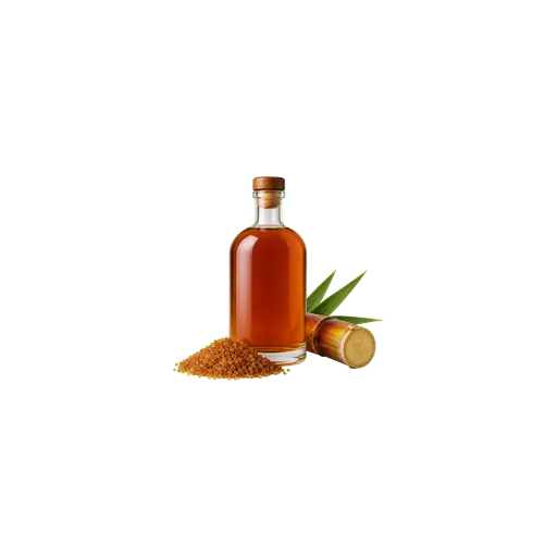 Demerara rum cocktail ingredient on a transparent background