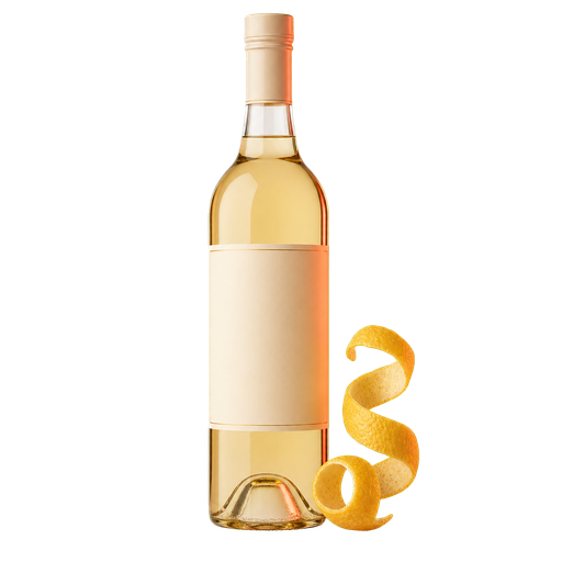 Dry Vermouth cocktail ingredient on a transparent background