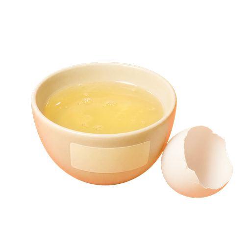 Egg White cocktail ingredient on a transparent background