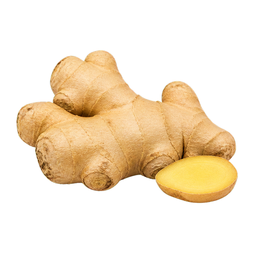 Fresh ginger cocktail ingredient on a transparent background