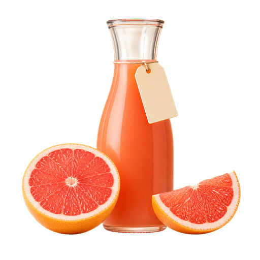 Grapefruit Juice cocktail ingredient on a transparent background