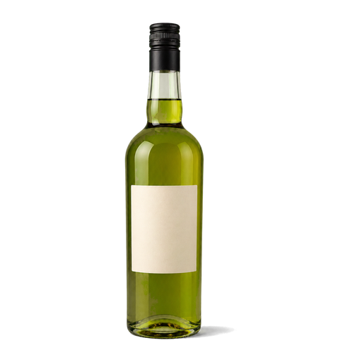 Green Chartreuse cocktail ingredient on a transparent background