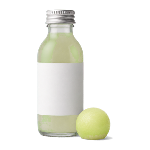 Honeydew Juice cocktail ingredient on a transparent background