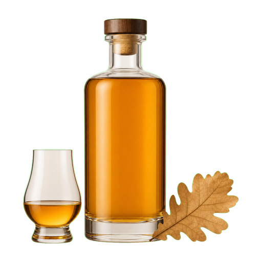 Japanese whisky cocktail ingredient on a transparent background