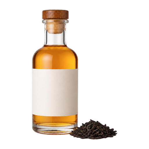 Lapsang-Souchong-Infused Nonalcoholic Rum cocktail ingredient on a transparent background