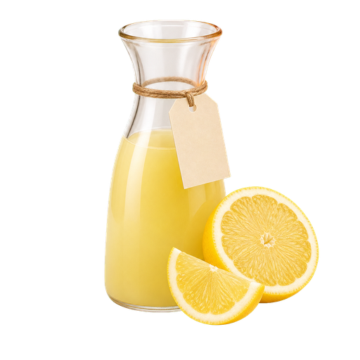 Lemon Juice cocktail ingredient on a transparent background
