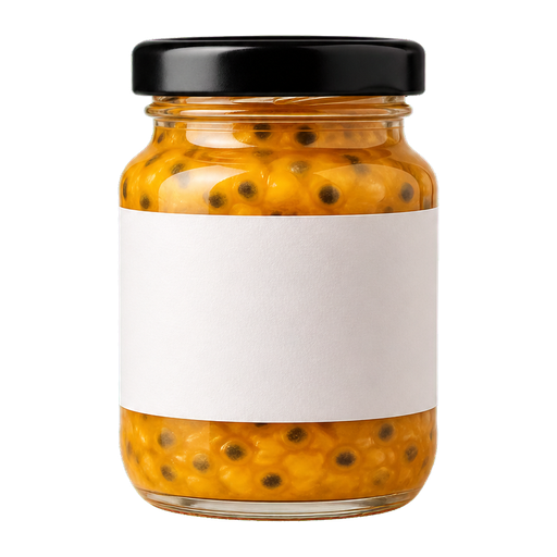 Passion fruit puree cocktail ingredient on a transparent background