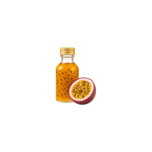Passion fruit syrup cocktail ingredient on a transparent background