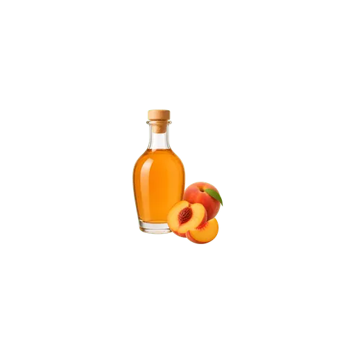 Peach liqueur cocktail ingredient on a transparent background