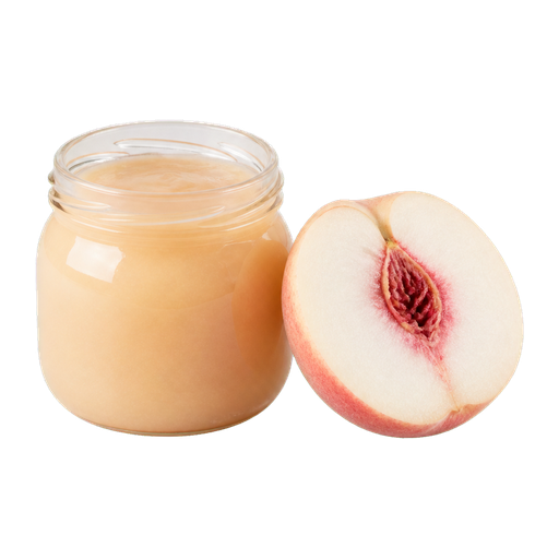 White peach puree cocktail ingredient on a transparent background