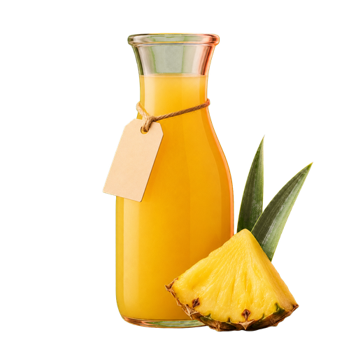 Pineapple Juice cocktail ingredient on a transparent background