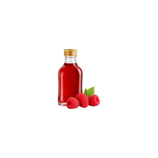 Raspberry syrup cocktail ingredient on a transparent background