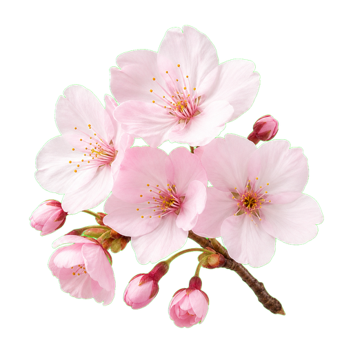 Sakura flower cocktail ingredient