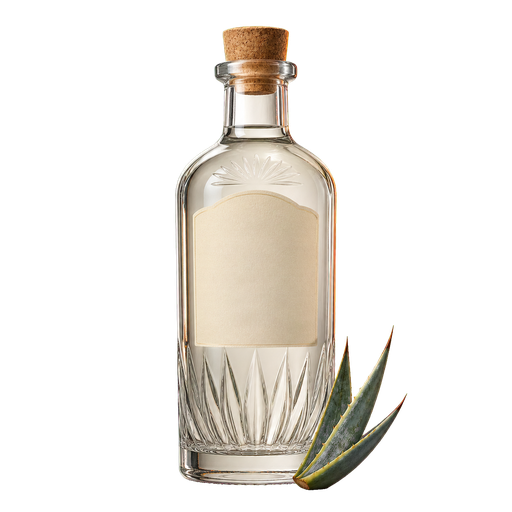 Tequila Blanco cocktail ingredient on a transparent background