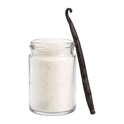 Vanilla sugar cocktail ingredient on a transparent background