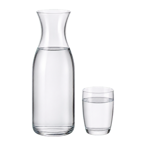 Still water cocktail ingredient on a transparent background