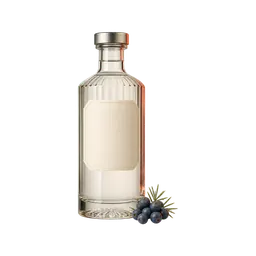 Gin bottle illustration