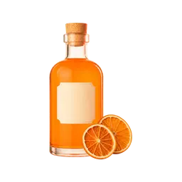 Triple sec bottle illustration
